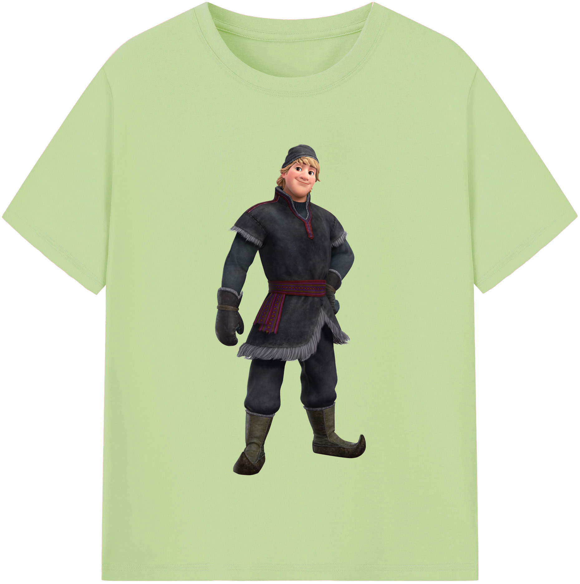 （画像用） アナと雪の女王 アンナ エルサ Frozen Anna Elsa 綿100％半袖Tシャツ（フロントプリント）
